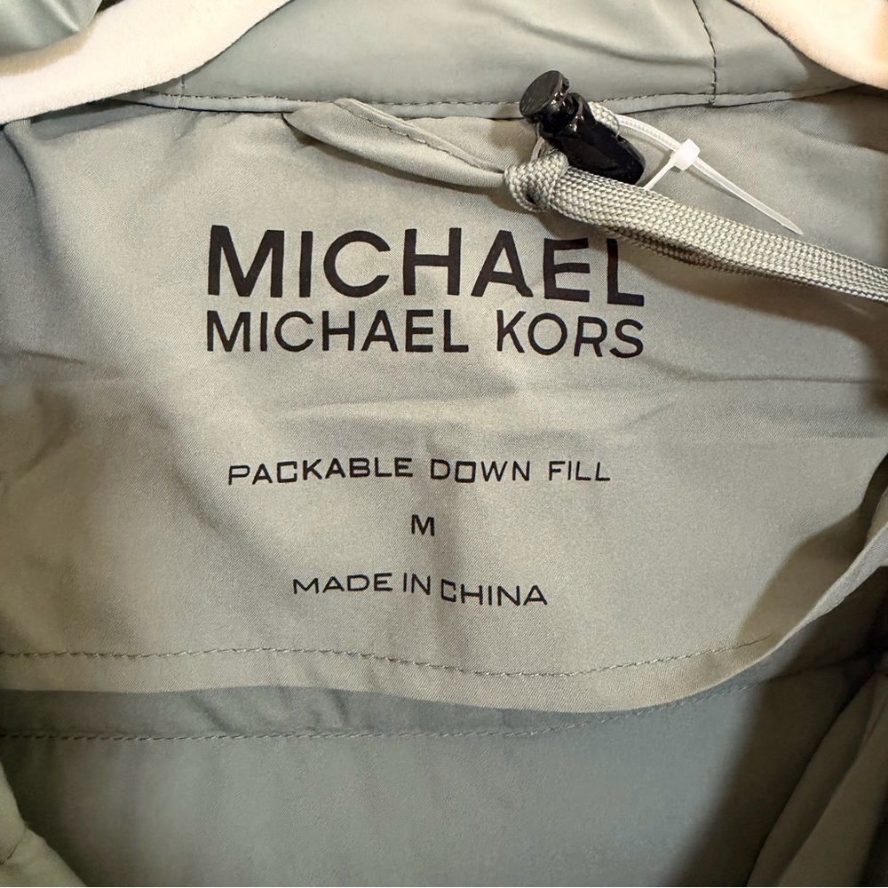 Michael Kors Olive Hooded Puffer Jacket - Picture 14 of 16